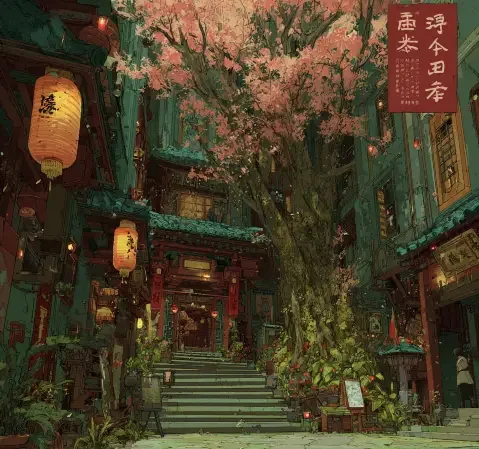 《山雀与铁锹》封面，少女扛着铁锹与山雀对话